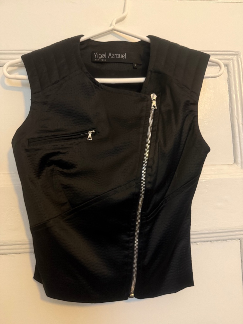 Yigal Azrouel Moto Style Vest size S